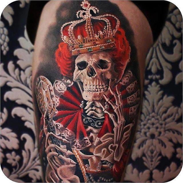 Skeleton Tattoo by Moni Marino