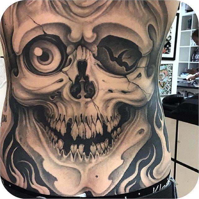 Skull Tattoo by Andy Blanco