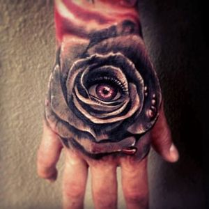 Rose tattoo by Carl grace