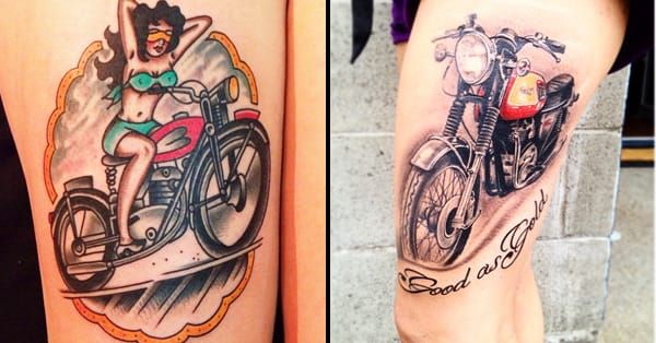 Hit The Road With These 15 Motorcycle Tattoos  Motorcycle tattoos Sleeve  tattoos Biker tattoos