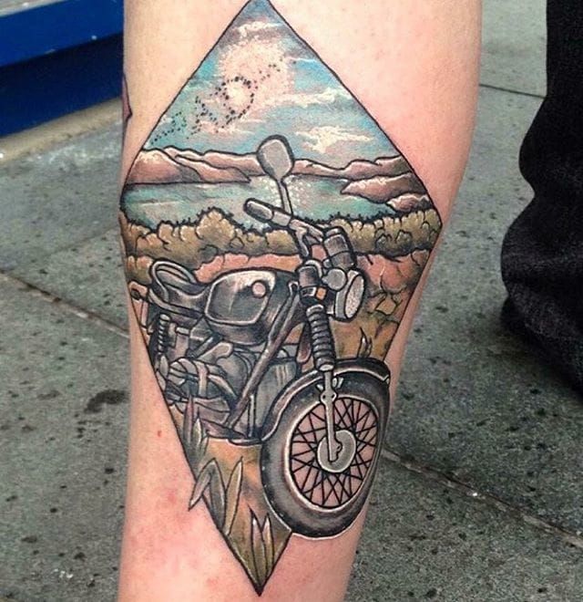 Hit The Road With These 15 Motorcycle Tattoos  Tattoodo