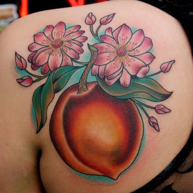 Pure peach by Kim Deakins. 