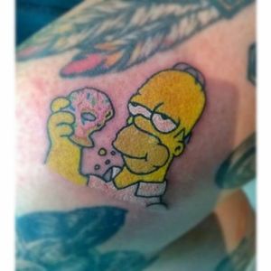 Homer Simpson Tattoo by Adam James