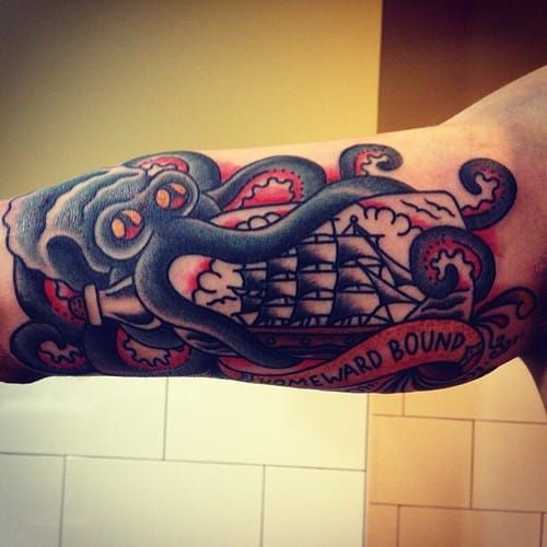 sailor jerry octopus tattoo