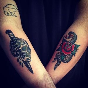 Skull & Dagger and Snake & Rose