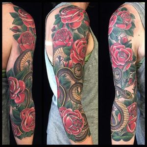 Colorful full hand sleeve
