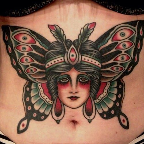 Butterfly Lady Tattoos  All Things Tattoo