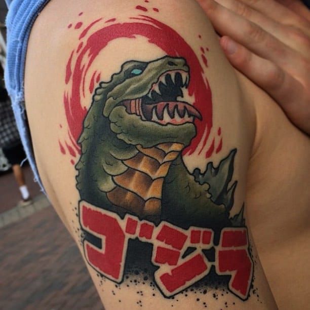 Godzilla tattoo design by Kingoji on DeviantArt