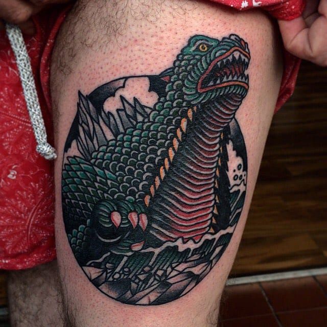 86 Ferocious Godzilla Tattoo Ideas with Meanings  Body Art Guru