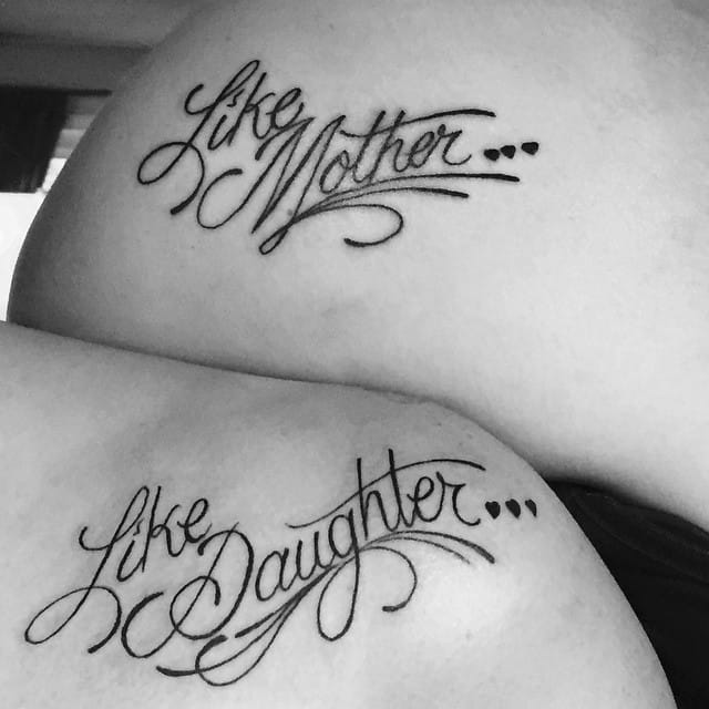 MotherDaughter Tattoo  Tattoos for daughters Mom daughter tattoos Mommy  daughter tattoos