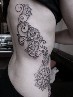 Mehndi inspired tattoo