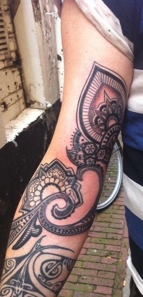Mehndi inspired tattoo