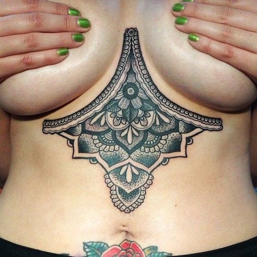 Mehndi inspired tattoo