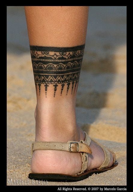 Mehndi inspired tattoo