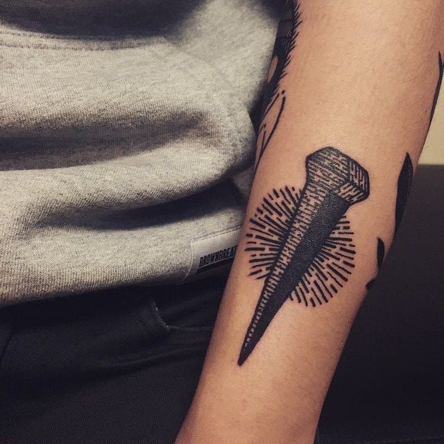 Solid tattoo by Hugo.