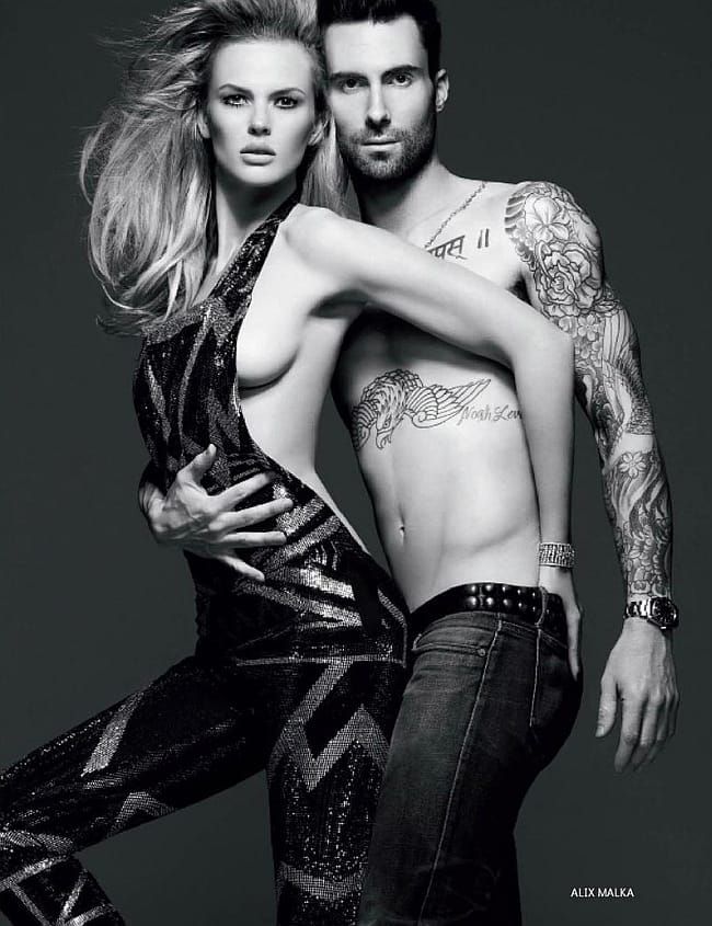 Adam Levine Debuts Giant New Back Tattoo of a Mermaid!: Photo