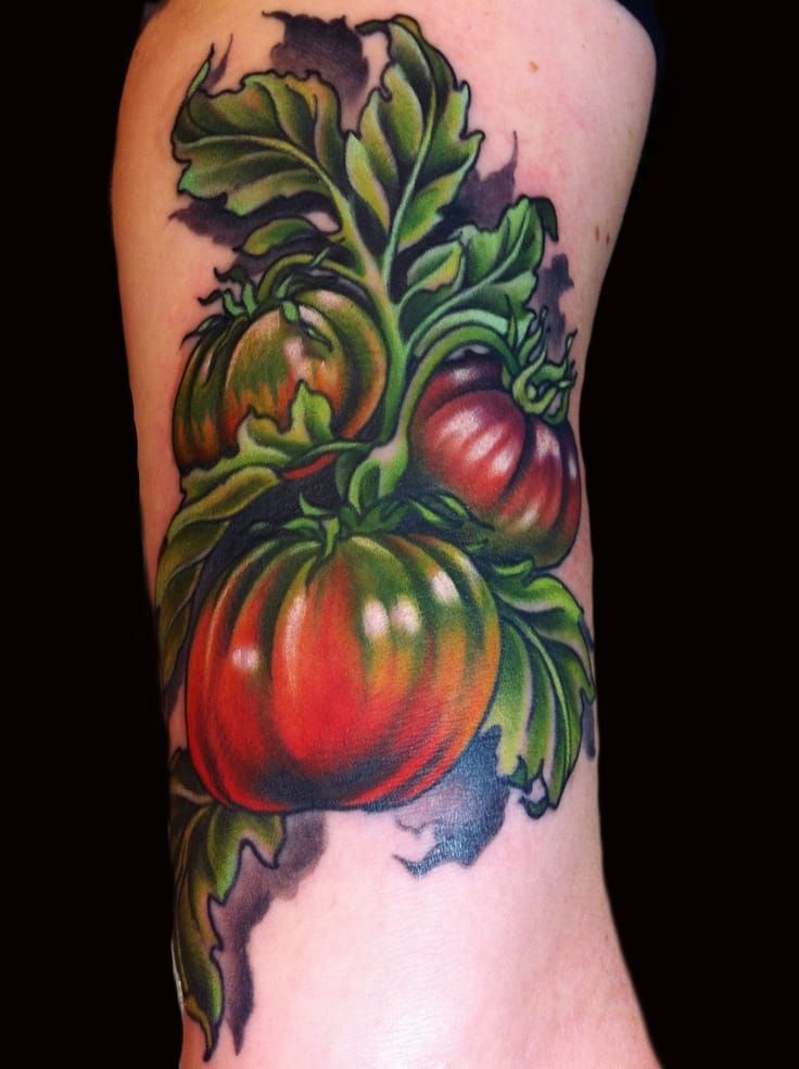 Tomato plant by laurabochettattoo   Secret Fire Tattoo  Facebook