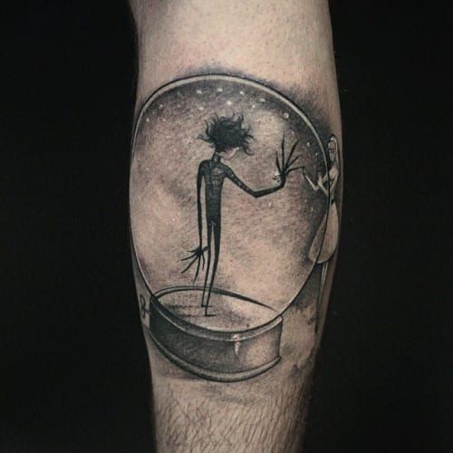 Edward ScissorHands Tattoo  Movie tattoos Spooky tattoos Tim burton  tattoo