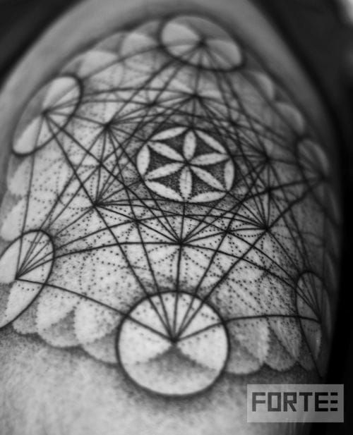 Intertwining Triangles | Triangle tattoo, Triangle tattoos, Tattoos for guys