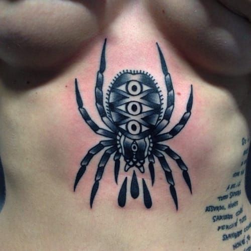 Spider tattoo from my traditional flash Tons of fun with this  Instagram