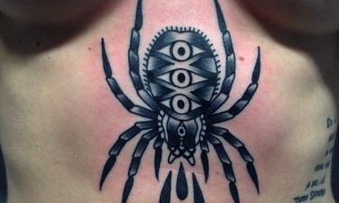 traditional spider tattoo