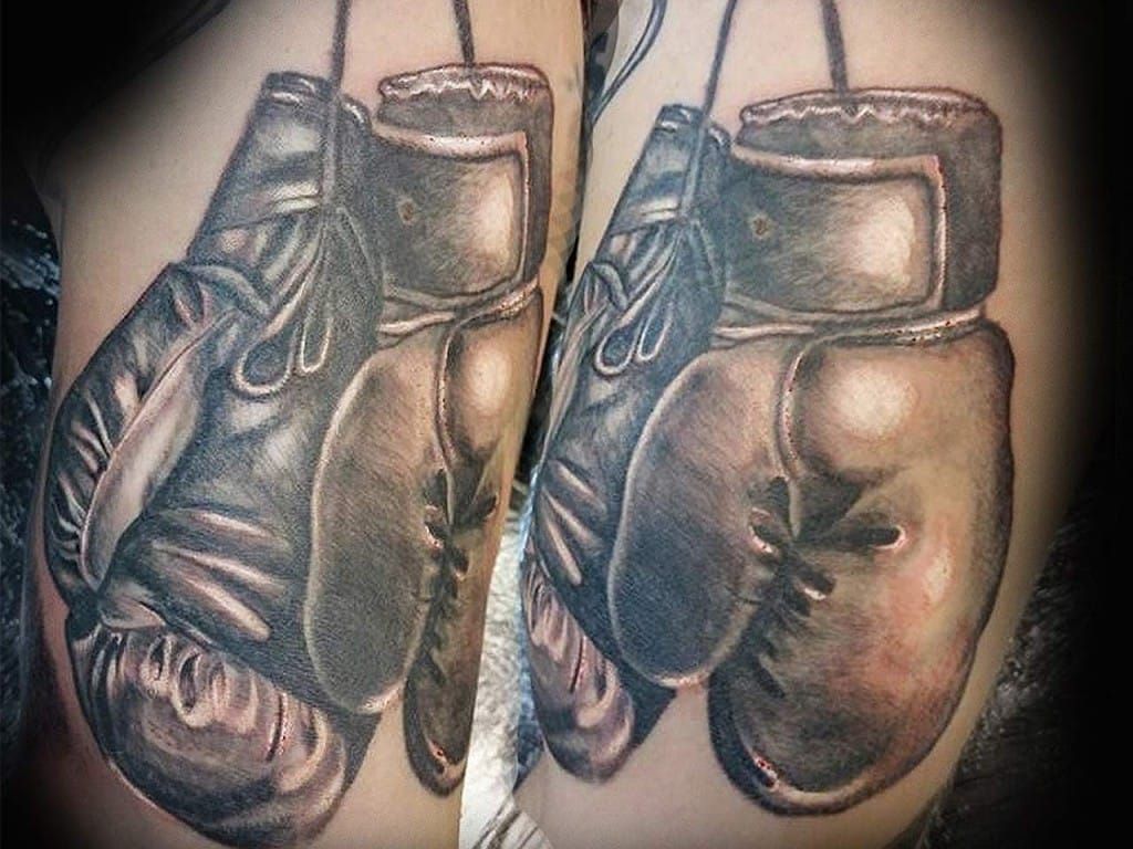 12 Meaningful Boxing Gloves Tattoos  Tattoodo  Boxing gloves tattoo  Tattoos Tattoo designs