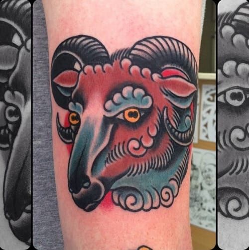 Philip Yarnell  Bull tattoos Ram tattoo Black sheep tattoo