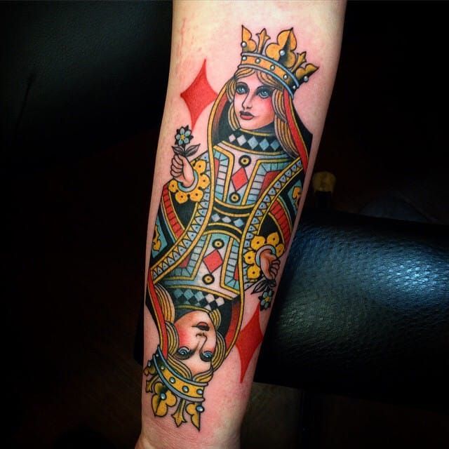 Queen Of Diamonds Tattoo