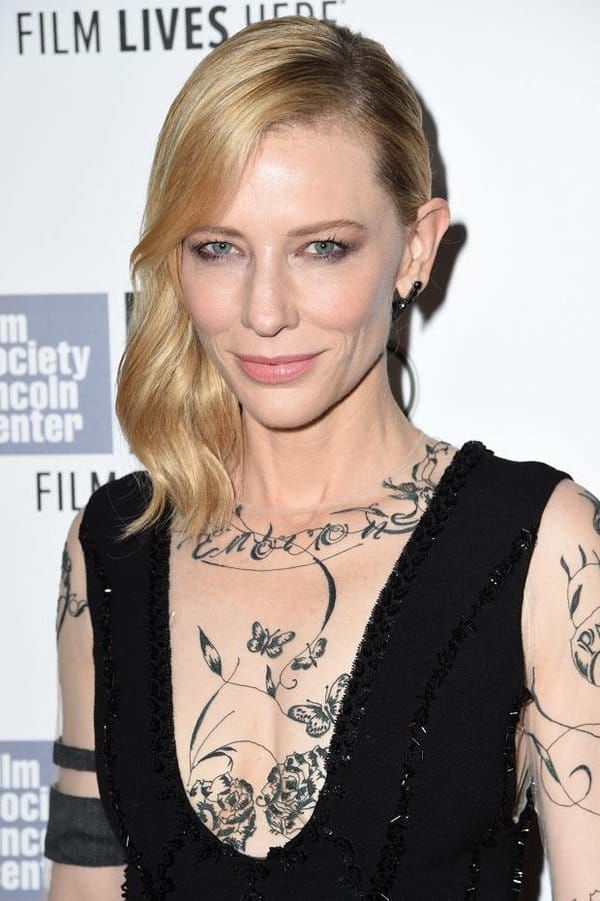 Cate Blanchett Brings Tattooed Fashion Trend To The Red Carpet  Tattoodo