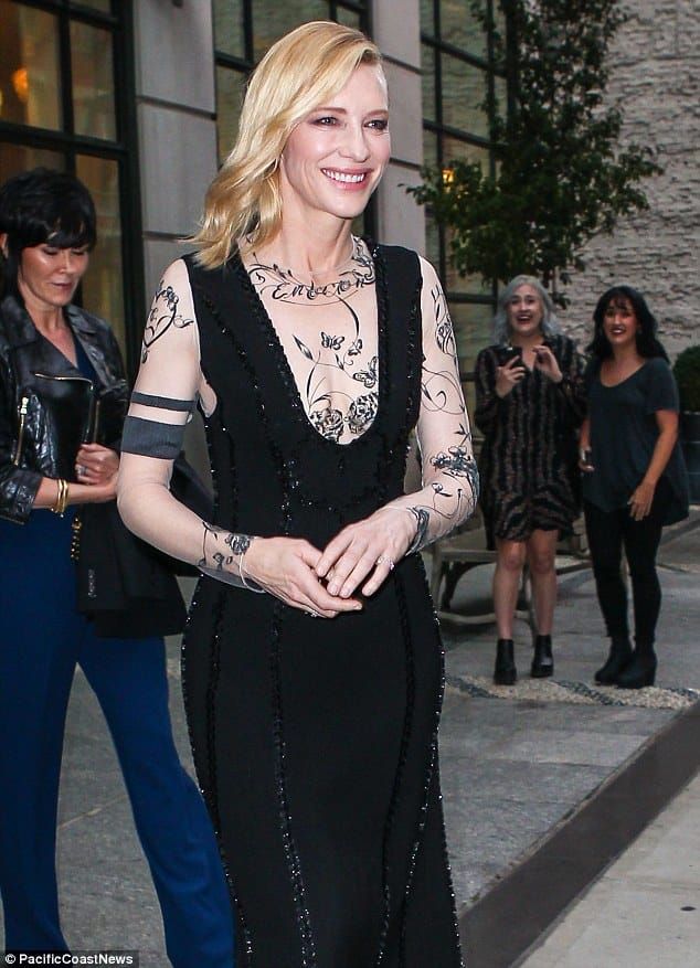 Cate Blanchett Gets New Wrist Tattoo Following Oscars Best Actress Win  PopStarTats