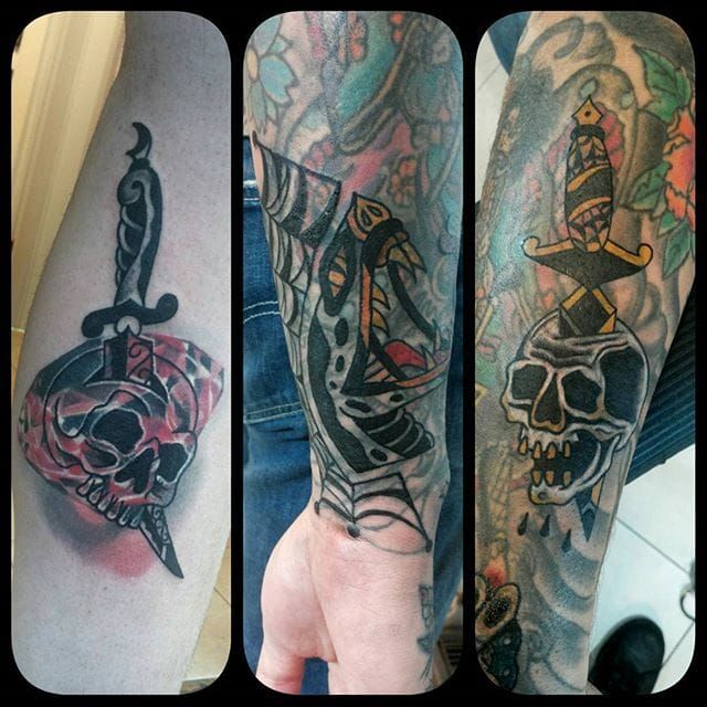 Blast Over Tattoos by Valerio Maddalena