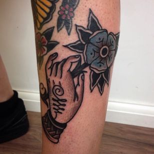 Gorgeous hand with an unalome tattoo by Gabriel Gozzer. #unalome #spiritual #symbol #linework