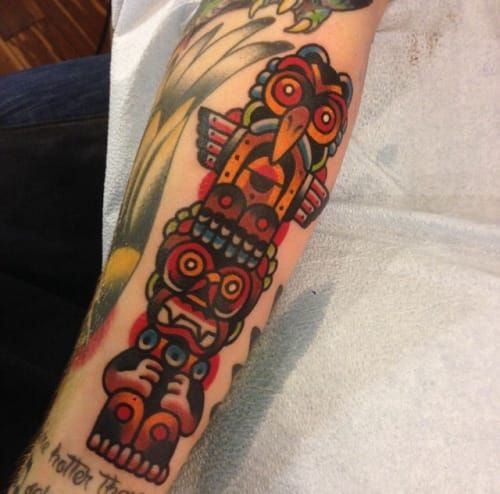 46 Totem Pole Tattoo Stock Photos HighRes Pictures and Images  Getty  Images