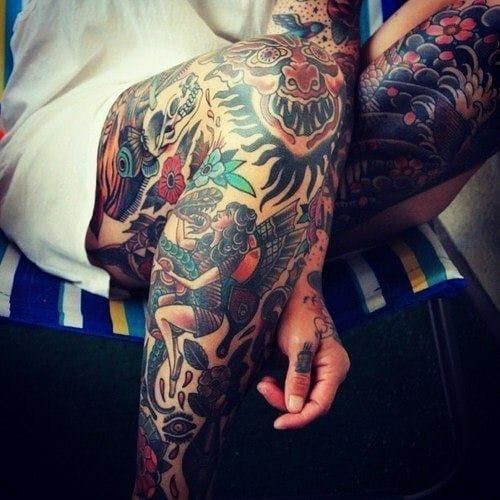 Beautiful full leg sleeve