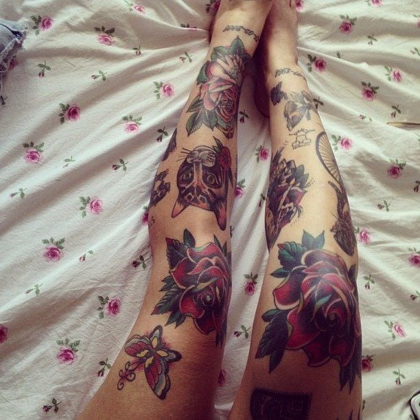 Carla on Twitter Back of the knee tattoo not a smart choice but shes  sitting pretty httpstcoxPodpB6dYw  Twitter