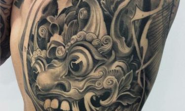 16 Fabulous Balinese Mask Tattoos