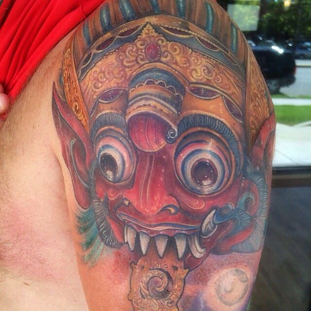 Color tattoo by Vic Back.
