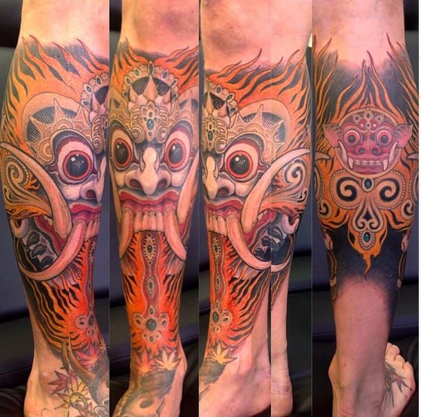 Rangda balinese Ornament Tattoo Slide for video . Done by : Komang •  APPOINTMENT TO :... | Instagram