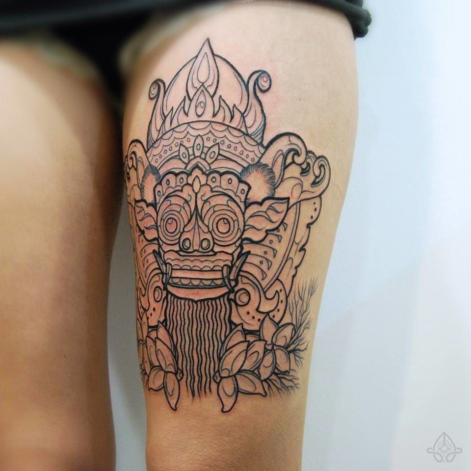 Rangda, Balinese Demon Mask, Tattoo Studio Design, Denpasar, Bali,  Indonesia Shirt