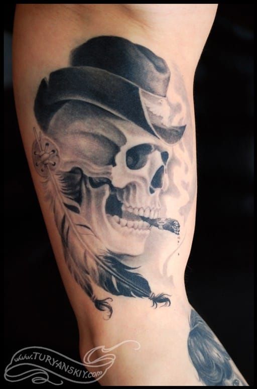 Smoking Skulls  Best cover up tattoos Skull tattoo design Evil skull  tattoo