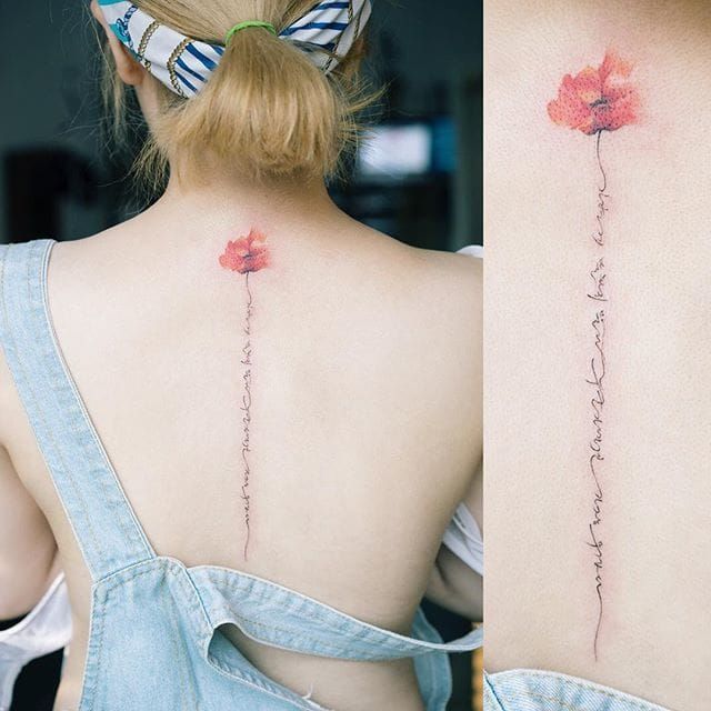 Weightless fine line tattoos for girls by Anastasia Green  iNKPPL