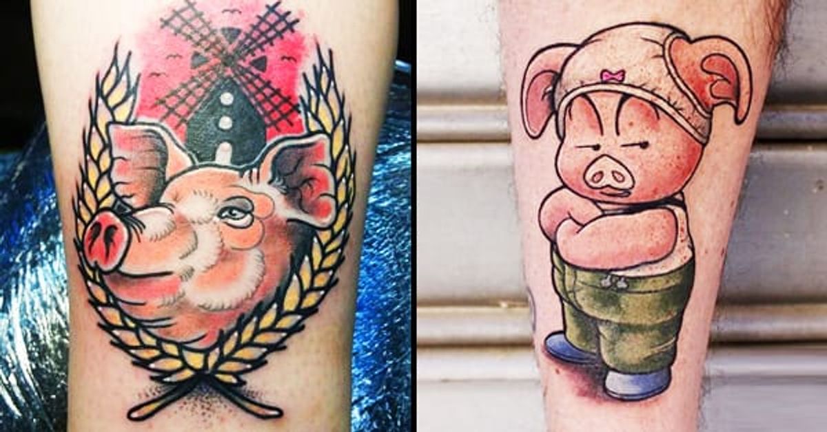 16 Easy-Going Pig Tattoos • Tattoodo
