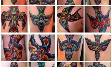 Colorful Folk Bird Tattoos By Mario Desa • Tattoodo
