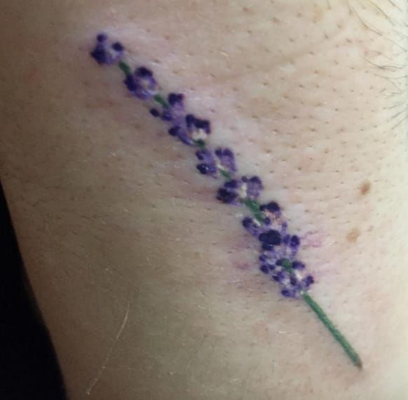 20 Beautiful Lavender Tattoo Designs with Meaning