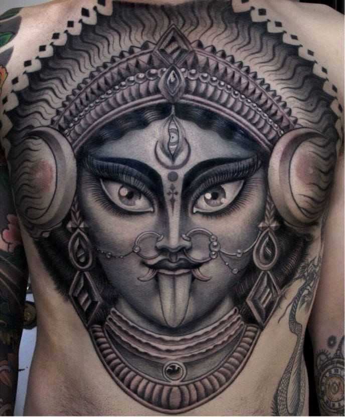 Mantra Tattoo Temple  A small size Custom design of MAA Kali always feel  blessed to do Kali tattoo  Facebook