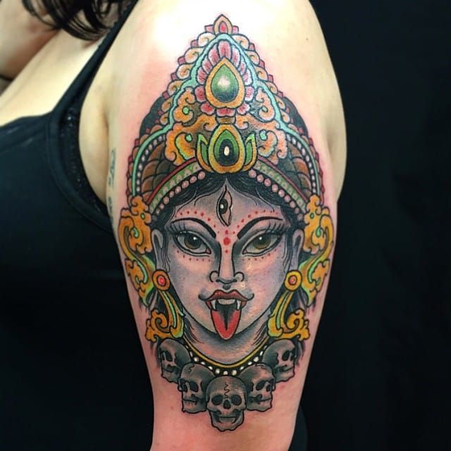 Kali tattoo By Elmo Teale.