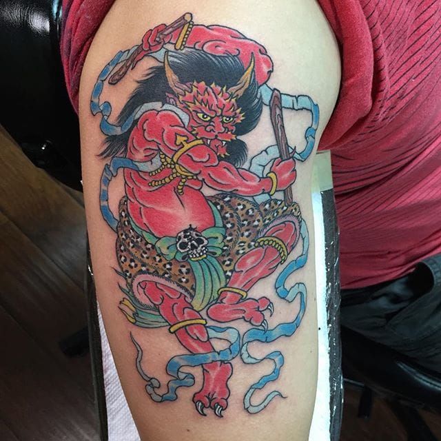 New The 10 Best Tattoo Ideas Today with Pictures  Continued this raijin  fujin backpiece today on lawnmower7272 today MORE LI  ลายสกญปน  ลายสก รอยสก