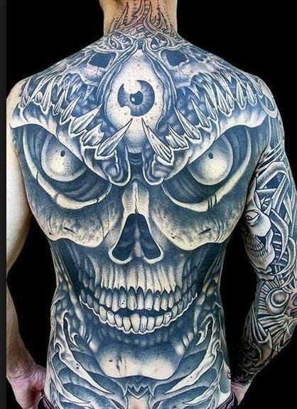 Realistic Eye with Skull Inside Mens Arm Piece