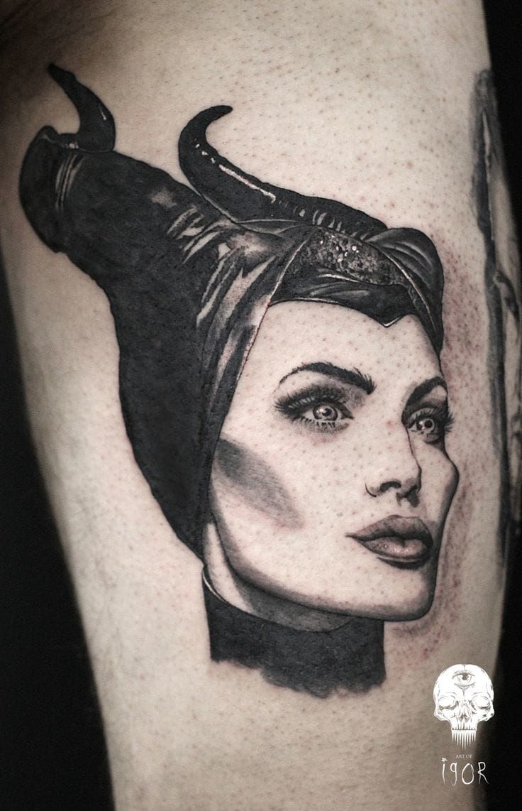 21 Wicked Enchanting Maleficent Tattoos • Tattoodo