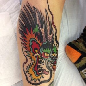 Bold Dragon Tattoo by Greg Christian